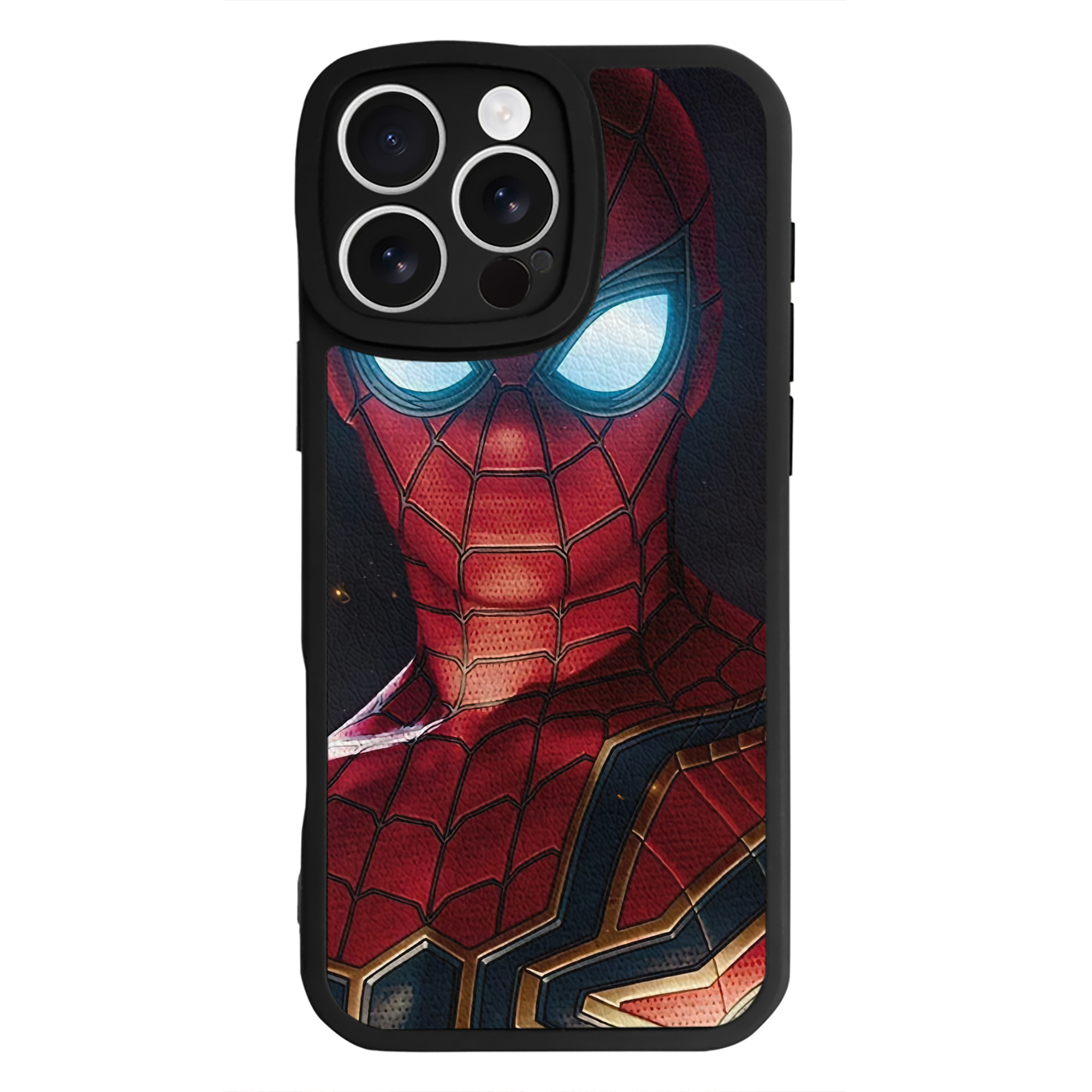（画像用） Spider Man スパイダーマン 【iPhone 16シリーズ対応】シリコンスマホケース（レザー調） 材質：シリコン